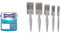 Johnstone's 389464 - Bathroom Paint - Mid Sheen - Moisture Resisting - Low Odour - Pure Brilliant White - 2.5 L & Harris 101011006 Essentials Walls & Ceilings Paint Brush 5 Pack