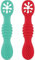 HOMYBABY® PreCucharas y Cucharas Bebe Silicona - Cuchara BLW Aprendizaje en 2 etapas - Cubiertos Recomendados por Nutricionistas - Pre Cuchara Antibacteriana y Ergonómica (2, D)