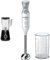 Bosch MMB6141B Standmixer VitaPower Serie 4, 1200 W, 30,000 U/min, 1,5 L Behälter Tritan, Schwarz & MSM66110 ErgoMixx Stabmixer, 600 Watt, 2 Geschwindigkeitsstufen, weiß/grau