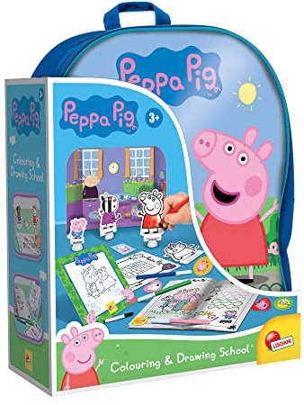 Liscianigiochi 95841 Peppa Pig Colouring and Drawing School In A Backpack