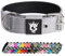 TSPRO Taktisches Hundehalsband, Robustes Halsband für Hunde mit Metallschnallenverschluss, 3,3 cm Breit, Verstellbar und Dick für Kleine Hunde (Silber S)