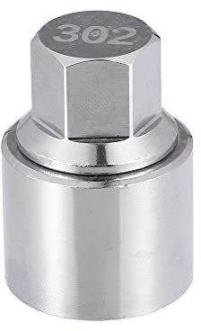X AUTOHAUX 1pcs Car 302 Wheel Lug Nut Removal Key for Mercedes-Benz Silver Tone