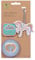 LÄSSIG Anhänger und Patches Set (3 Stk.) mit Druckknopf/School Patches Set Unicorn glitter