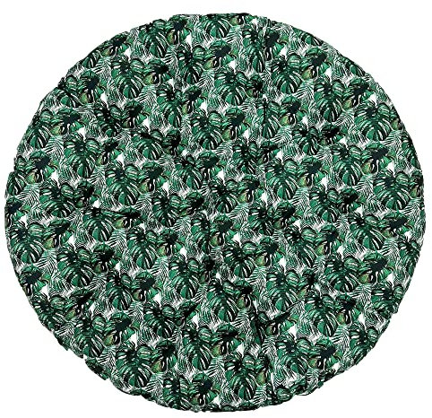 SuperKissen24. Kissen für Hängesessel Hängestuhl - Runde Sitzkissen mit Silikonfaser - Kissen für Hängeschaukel - Hängesitz - Indoor & Outdoor - Dekokissen für Allergiker - Exotic
