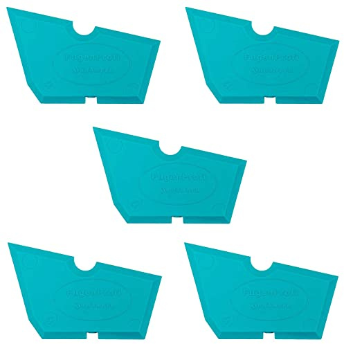 WEFA Lot de 12 à 5 lisseurs de joints, outil de lissage de joints, extracteur de joints, spatule à joints, raclette à joints, extracteur de lisseur, silicone