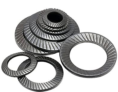 5/10 STÜCKE Selbstgezahnte Sicherheitsscheiben Vibrationssichernde Zahnscheiben M3-M36-M12, 10St