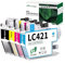 Greenjob LC421 LC-421VAL Patronen Value Pack Kompatibel für Druckerpatronen Brother LC421 LC421XL LC-421XL LC-421XLVAL LC421XLVAL Multipack für Brother DCP-J1050DW DCP-J1140DW MFC-J1010DW (4er-Pack)