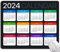 Armanza Mouse Pad, 2024 Calendar Mouse Pad, Square Computer Mouse Pads with Personalized Calendar Design, Washable Mouse Mat, Office Home Gaming Non-Slip Rubber Base Mousepad