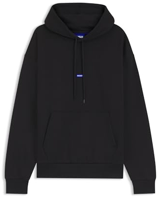 HUGO Hoodie Aus Baumwoll-Terry Mit Logo-Badge