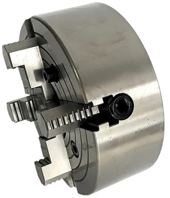 MUHM Mandril de Torno de 4 mordazas, 200 mm, Mandril Independiente de 4 mordazas, K72-200, Mandril de Torno de Metal for Torno
