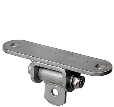 Schaukelhaken 200 mm belastbar bis 140 kg für öffentliche Spielplätze 5 mm Flachstahl mit Geomet-Beschichtung Aufhängung für Schaukelsitze Trapez- und Kinderschaukel (Abstand der Schrauben 120 mm)