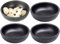 Generic 4 Pcs Black Modern Melamine Dipping Sauce Dishes Sushi Wasabi Sauce Dish Condiment Plate Dinnerware Kitchen Accessories