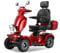 BSYS Elektromobil-Mobilitätsroller mit 4 Rädern-Seniorenmobil-max. Belastung 150 kg-Elektromagnetische Bremse-45cm Kapitänssitz -Kostenlose Geschwindigkeitsanpassung (Rot-15)