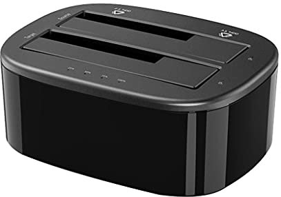 Dual Bay HDD Docking Station with Offline Clone SATA to USB 3.0 External Hard Drive Docking Station for 3.5/2.5 HDD SSD