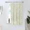 Viste tu hogar Cortina Cocina de Hojas Verde, Estilo Español con Tirantes, Tela Opaca Máxima Privacidad, Ideal para Ventanas de Cocina, 70% Algodón 30% Poliester, 140x145cm
