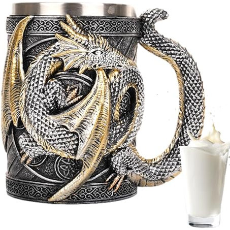Taza medieval – Taza de cerveza gótica , taza de jarra de cerveza gótica | Tazas de cerveza góticas medievales para té, café, anfitrión de fiestas, decoración gótica