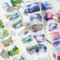 Arpaper Washi Tape Stickers Set,4 Rolls Scrapbooking Zubehör Stickers,Forest Aesthetic Sticker Decorative for Journal,Bullet Journal Zubehör,Photo Album,Notebook(Human world scenery Series)