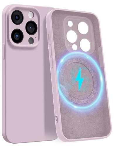 MyGadget Hülle für Apple iPhone 15 Pro [ kompatibel mit MagSafe | 4-Layer-Struktur Schutzhülle ] - Handyhülle mit Kameraschutz - Cover mit Innenfutter - Pink