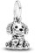 GHMIOU Charms 925 Sterling Silber 5A Zirkonia Charm Anhänger für Armband Charm Bead Pendant für Europäische Armbänder Halsketten Schmuck Geschenk für Damen Frauen (poodle)