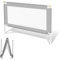 Ikodm Bettgitter Klappbar 150cm, Bettschutzgitter Höhenverstellbar von 68-95cm, Rausfallschutz Bett, Kinderbettgitter für Kinder, Babybettgitter Einfach zu Montieren, Grau