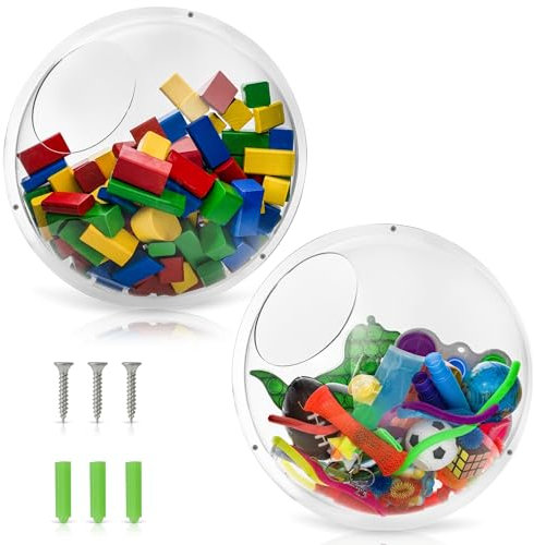 Gomos Wall Toy Storage, Acrylic Wall Organizer, Acrylic Toy Dispenser, Bubble Organizer