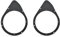 Coppia supporti posteriori per altoparlanti da 165mm per Abarth 500/595/695 dal 08 in poi, Fiat 500 dal 07 in poi, Fiat 500 C dal 09 in poi, Fiat Stilo dal 01-10, Lancia Delta III 08-14