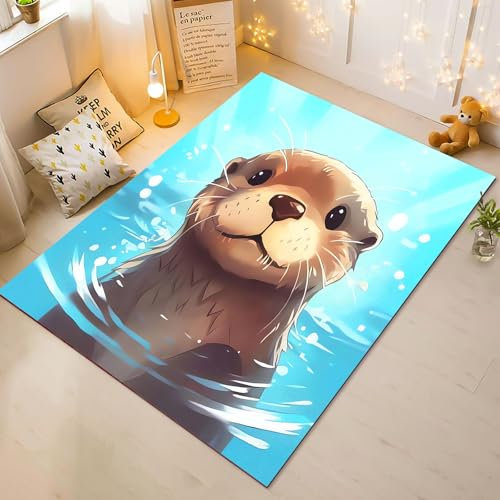 Fadaing Zebra Wohnzimmer 160x230cm Schwarze und weiße Tiere Kinderteppich Kinderzimmer, Cartoon Tier Zebra Teppich Kinder Spielteppich Wohnzimmerteppich(4,50x80cm)