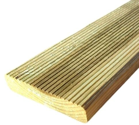 Generico Pavimento Legno da Esterno Decking Pino Impregnato Autoclave mm 20 x 90 x 2400
