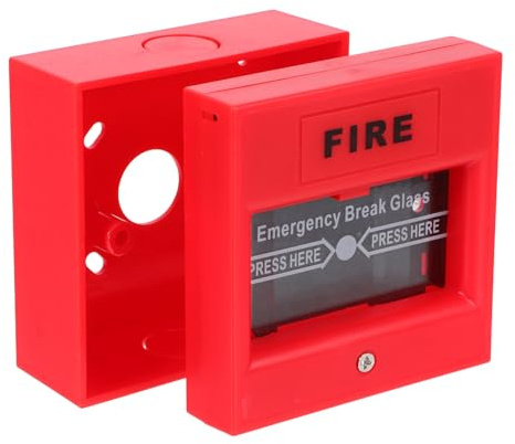 WEKADRIN Rückstellbarer Manueller Meldepunkt Notrufknopf Feueralarm Schalter Rot für Traditionelle Brandschutzsysteme Schnelle Reaktion Zuverlässige Bedienung Sicherheitsalarm