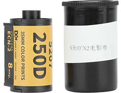 BAFOVY 35-mm-Farbdruckfilm mit Kontrast und Großem Belichtungsbereich ECN 2-Filmrolle für 135-Kamera, Feinkörniger 36-Belichtungsfilm mit Lebendigen Farben, Ideal für Porträt- und (8 Blatt)