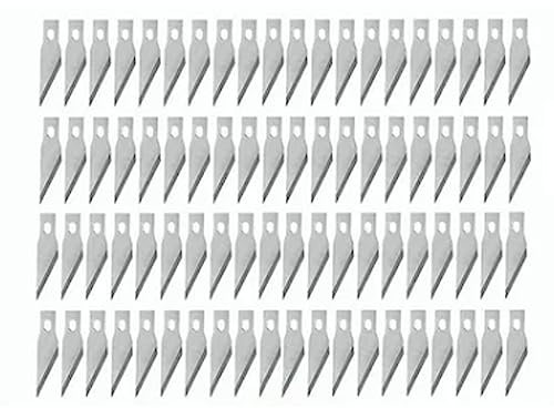Ticfox Lame per Coltelli Artigianali, 100 Pezzi di Ricambio per Coltelli Artigianali Incisivi in ​​lega di Alluminio