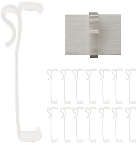 Amazing Drapery Hardware Querbehang-Clips, 7,6 cm, aus Kunst- und Holz, 15 Stück