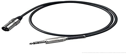 Proel BULK230LU10 Cavo Cannon bilanciato 3P M con connessioni jack Stereo 6.3