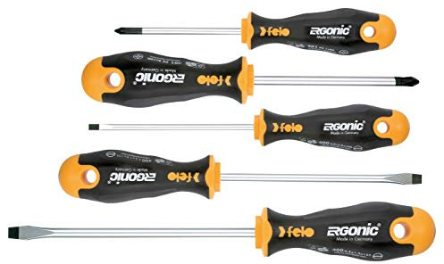 felo Schraubendreher, Schraubenzieher Satz - PH1 PH2 - ERGONIC - Set 5-teilig