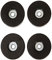 Adam Hall Hardware 4906 M4 AH - Bag of 4 Rubber Feet 38 x 10 mm