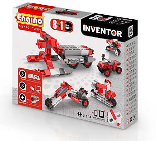 Engino-INVENTOR 0832 - Konstruktionsbausatz 8 in 1 Motorräder
