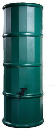 110 Litre Slimline Water Butt Kit, Polybutt - Narrow Rain Barrel UK, Includes Rain Diverter, Stand and Tap