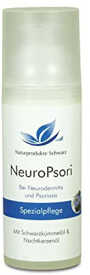 Naturprodukte Schwarz - NeuroPsori Spezialpflege Creme bei Schuppenflechte/Psoriasis und Neurodermitis, 50ml