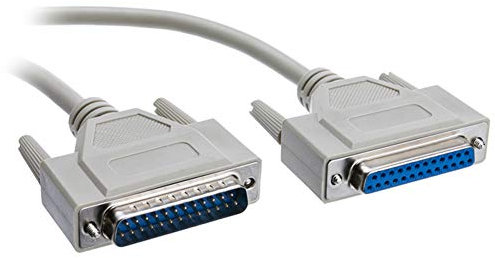 Aukson P98C Parallel Verlängerungskabel DB25 25-Pin (2,7m) Stecker auf Buchse – Druckerkabel für Drucker, Scanner, Modem, PDA – Hochwertiges Drucker-Parallelkabel