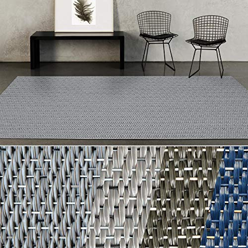 casa pura® Indoor- & Outdoor-Teppich Geona | Bodenbelag für Flur, Küche, Bad, Terrasse, Balkon, Garten | kunstvoll gewebt mit Schimmer Optik | Viele Größen (90x200 cm)