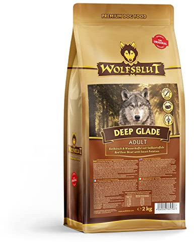 Wolfsblut - Deep Glade - 2 kg - Rothirsch und Wasserbüffel - Trockenfutter - Hundefutter - Getreidefrei