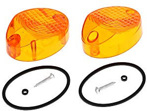 MZA Set: Kappen orange, für Blinker - Simson KR51/1 Schwalbe, KR51/2 Schwalbe, SR4-2 Star, SR4-3 Sperber, SR4-4 Habicht, MZ ES