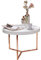 KADIMA Design Couchtisch Lia Sofatisch Kupfer Rund Tabletttisch Beistelltisch Retro