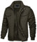 KEFITEVD Hommes Veste Polaire Cargo Chaude Vestes Militaires à Fermeture éclair Manteau Hiver,150# Armée Verte,M