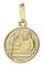 NKlaus Wassermann Sternzeichen 333 8 Karat Gelbgold 12mm Kettenanhänger Horoskop Zodiak 9135