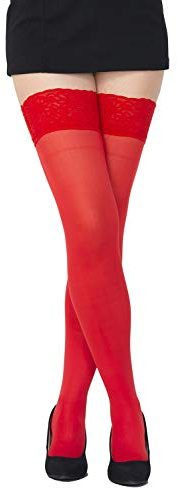 SENTELEGRI Opaque 80 Denier Microfibre Hold Ups Stockings, 9 Colours, Sizes S-XL