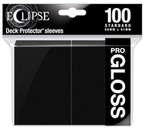 UP - Standard Sleeves - Gloss Eclipse - Jet Black (100 Sleeves)