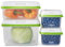 Rubbermaid FreshWorks Vorratsdosen, mittelgroß und groß, 8-teiliges Set, Clear, 8-Piece