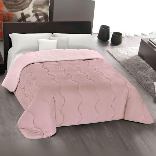 MAXIME MAISON - Piumone Matrimoniale Invernale 260x260cm, Trapunta Invernale Matrimoniale (300gr/mq) Coperta Calda in Microfibra, Copriletto per Stagioni Fredde, Design Double Face, Made in Italy