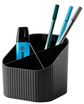 HAN Schreibtischköcher Re-X-LOOP – say yes to 100% recycled, modernes, junges Design für alle Schreibtischutensilien, schwarz, 17238-913